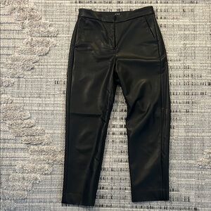 Black Faux Leather Pants
